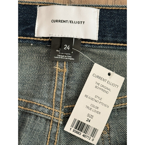 CURRENT ELLIOTT The Original Boyfriend Jean in True Lover Women's Size 24 - Picture 9 of 16
